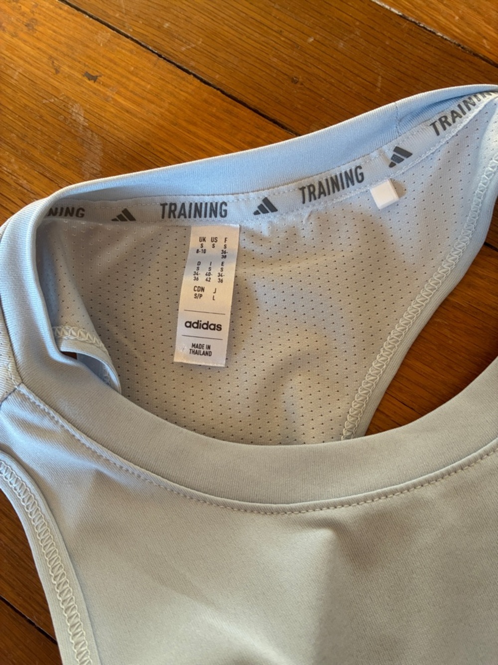 Adidas Light Blue Training Racerback Tank - Picture 6 of 6